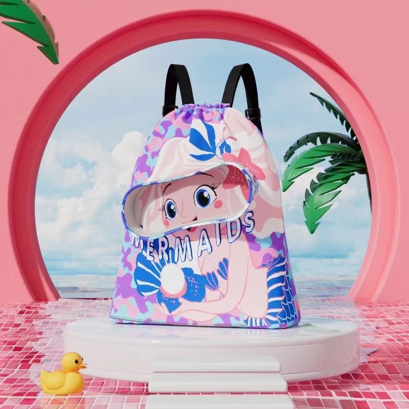 Sac de bain pour enfants imperméable à l'été avec séparation sèche-humide