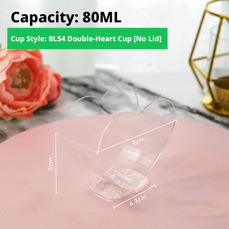 Cup jetable-80ML-Double-core tasse-10 pièces-1 ensemble