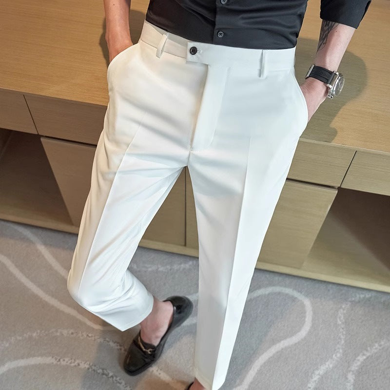 Trendy Draping Casual Hommes Robe Pantalons