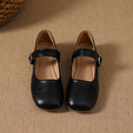 Oeil carré des femmes Vintage Low Cut Mary Jane Appartements