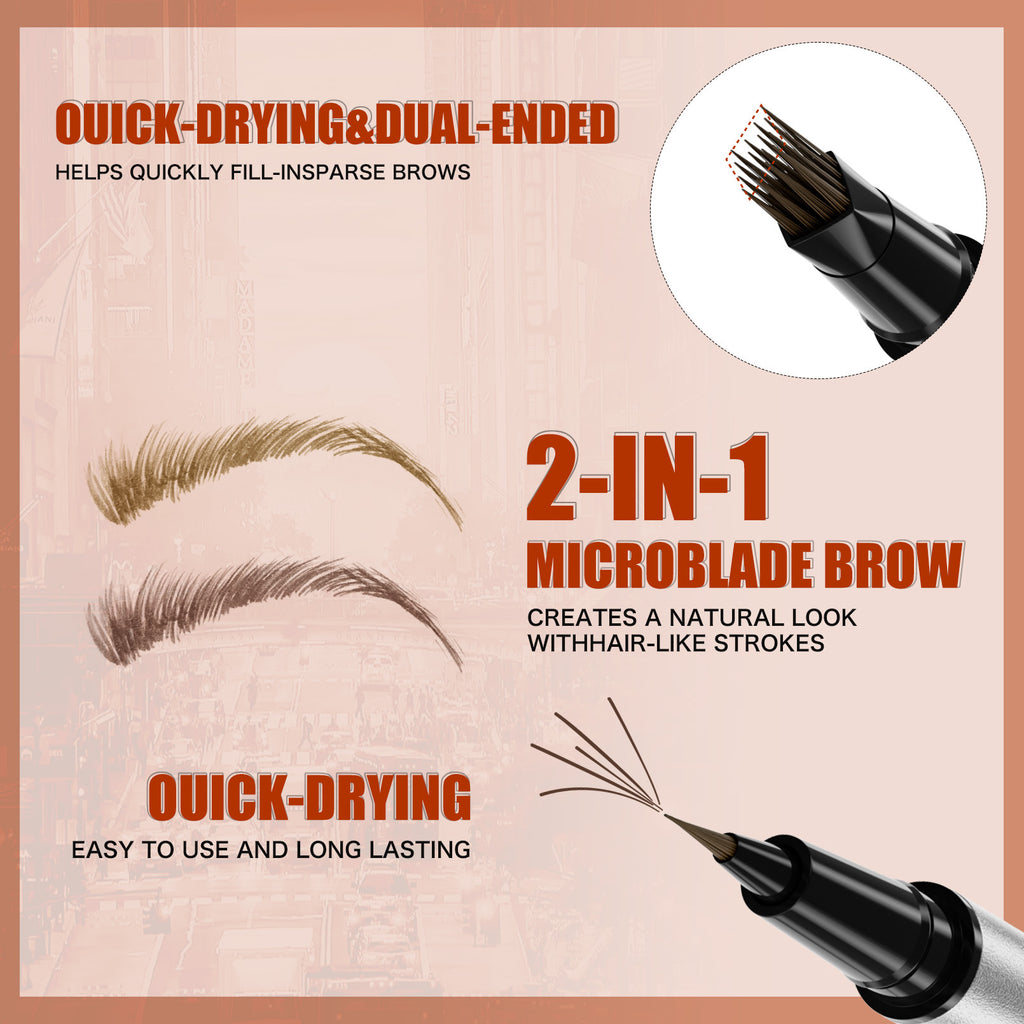 Pinceau à sourcils liquides résistant à la sueur