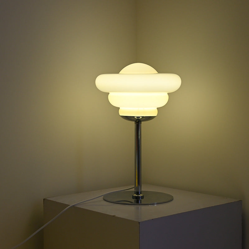 Lampe de table de comptoir de chevet mi-ancienne
