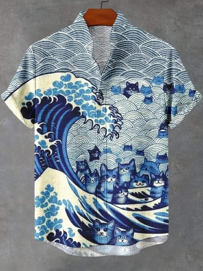 Chemise de plage 3D pour homme