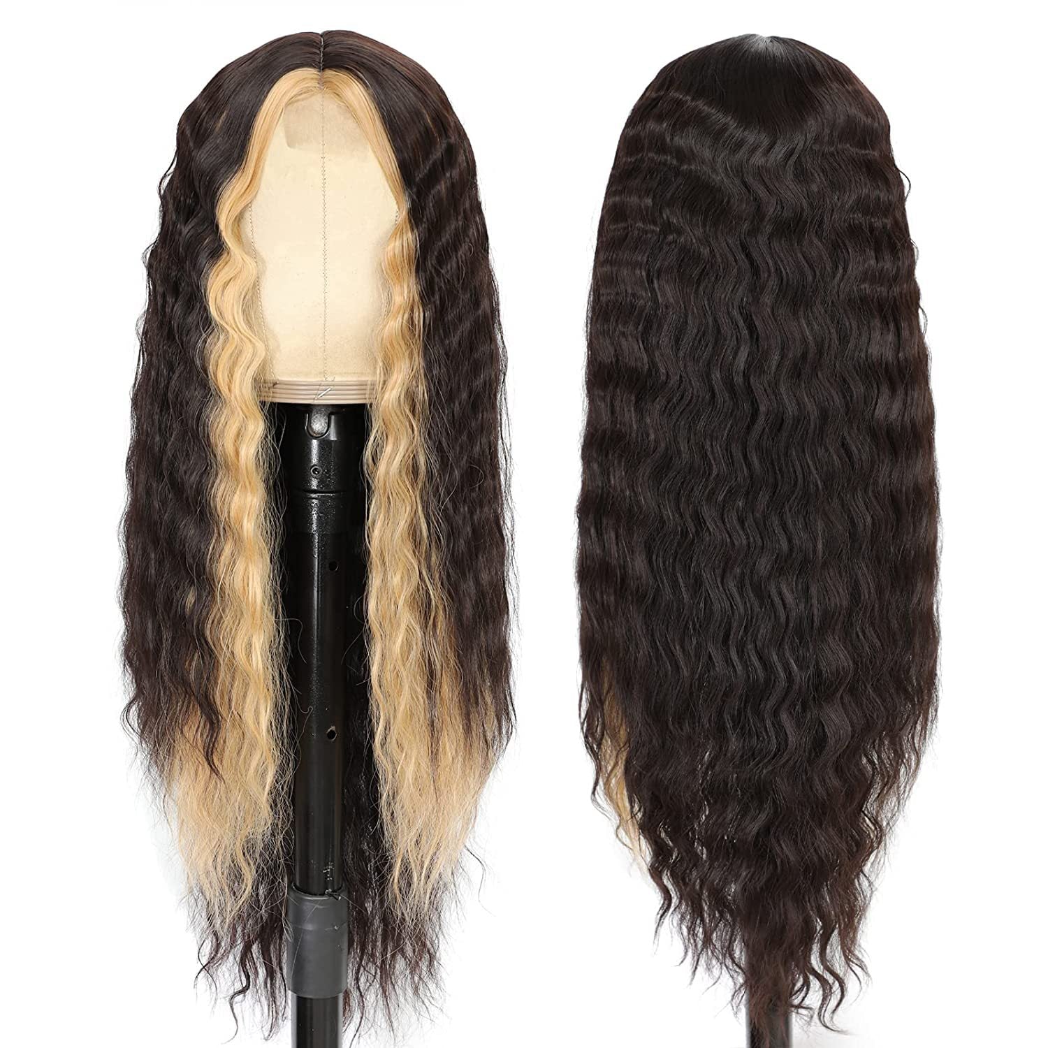 La dentelle des femmes Long Curly Wig
