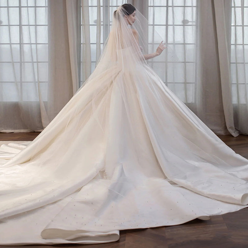 Tempérament Princesse Style Satin français Tail