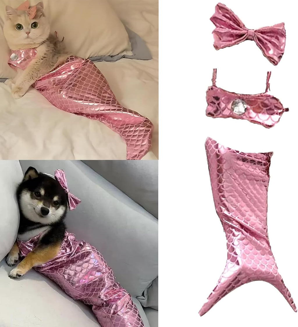Costume de sirène de chat Costumes créatifs de chat et de chien Costume drôle de sirène de chat Costume de sirène de chat Fi