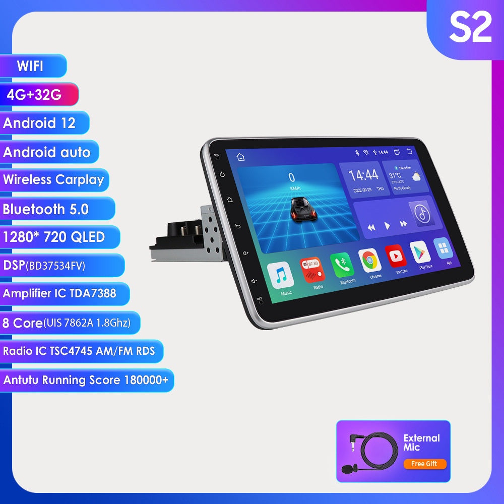 Android Grand écran 101 pouces Universal Rotation Shaking Head Doll pour voiture tout-en-un Navi