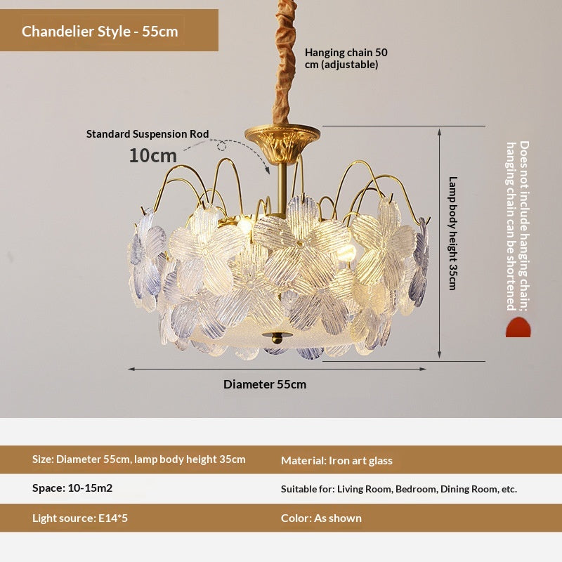 Lustre créatif Floral-Glass Romantique Français