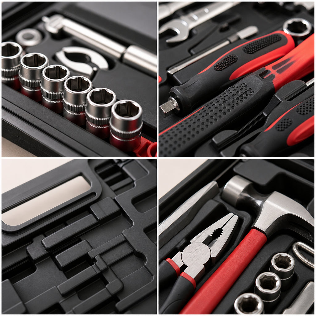 Ensemble d'outils de réparation complète de la boîte à outils - 146 pièces Home Kit Auto-épictop seulement