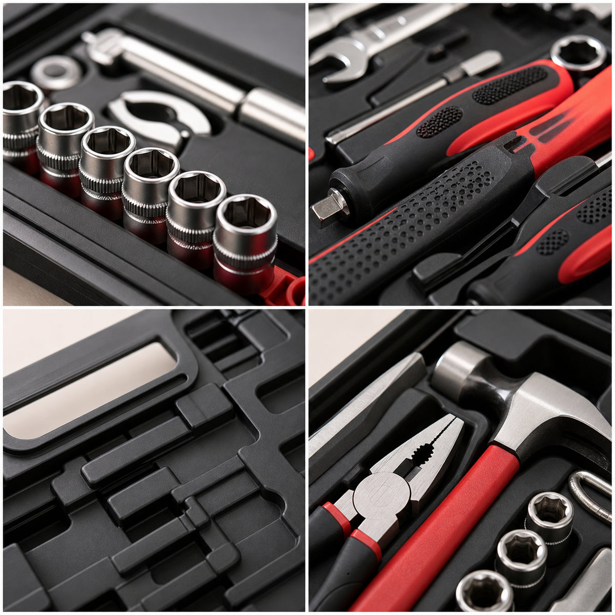 Ensemble d'outils de réparation complète de la boîte à outils - 146 pièces Home Kit Auto-épictop seulement