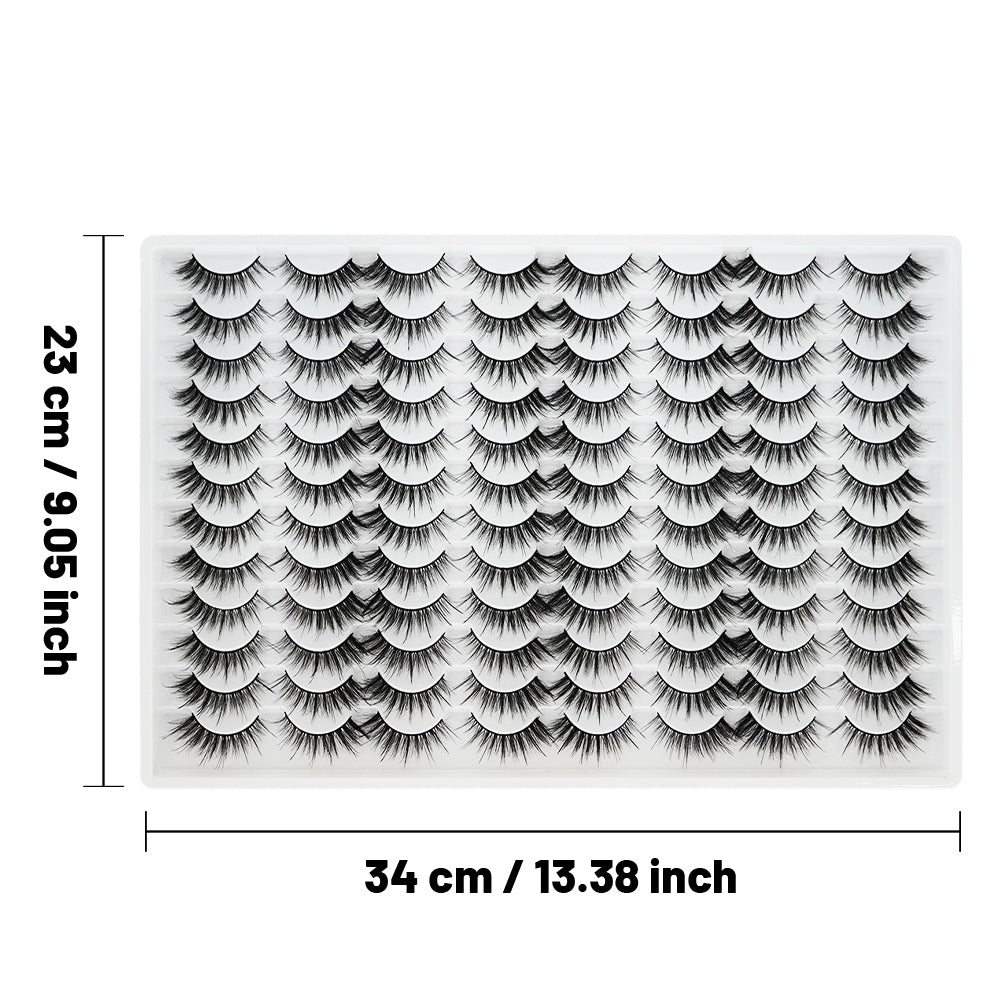 Les faux cils 3D sont multicouches