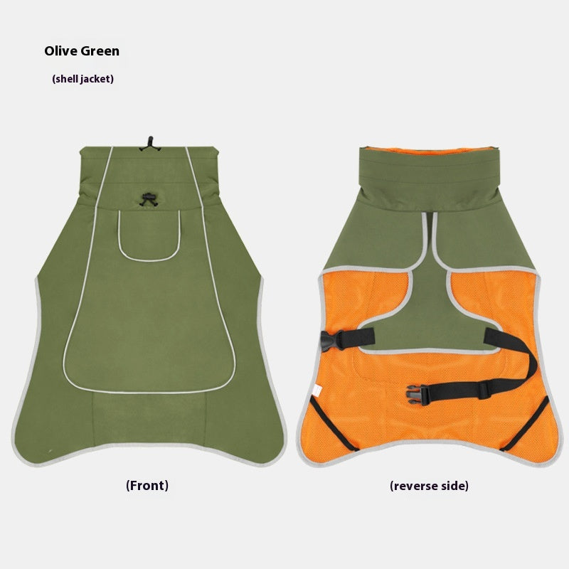 Veste de coquille de chien étanche Et des vêtements à double usage imperméables