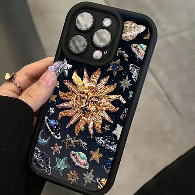 Starry Sky Solar System Retro Phone Case