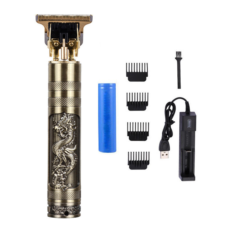 Trim électrique de coupe de cheveux en métal Clippers Bouddha Tête Dragon Et Phoenix