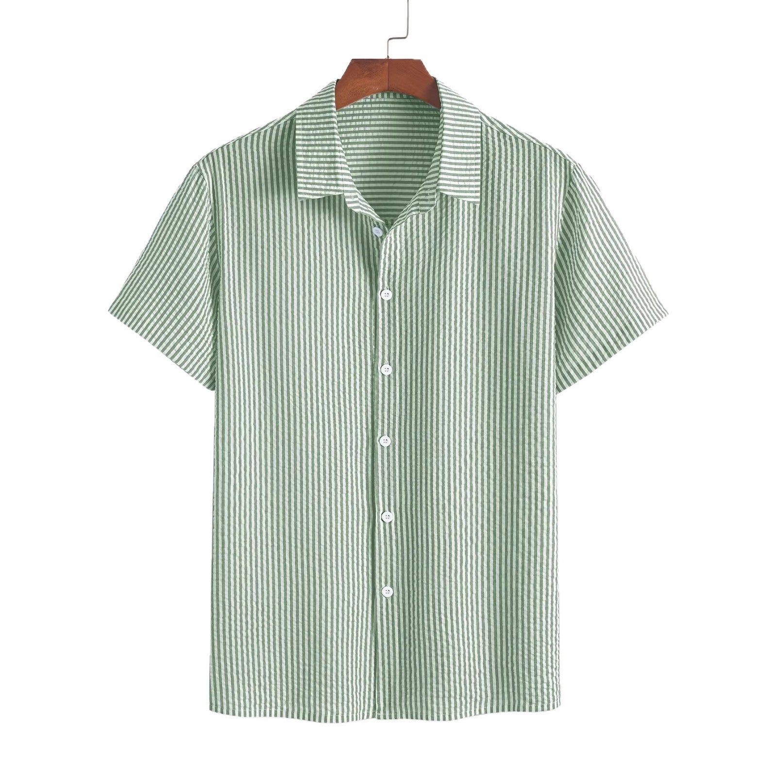 Chemise retro à manches courtes pour hommes