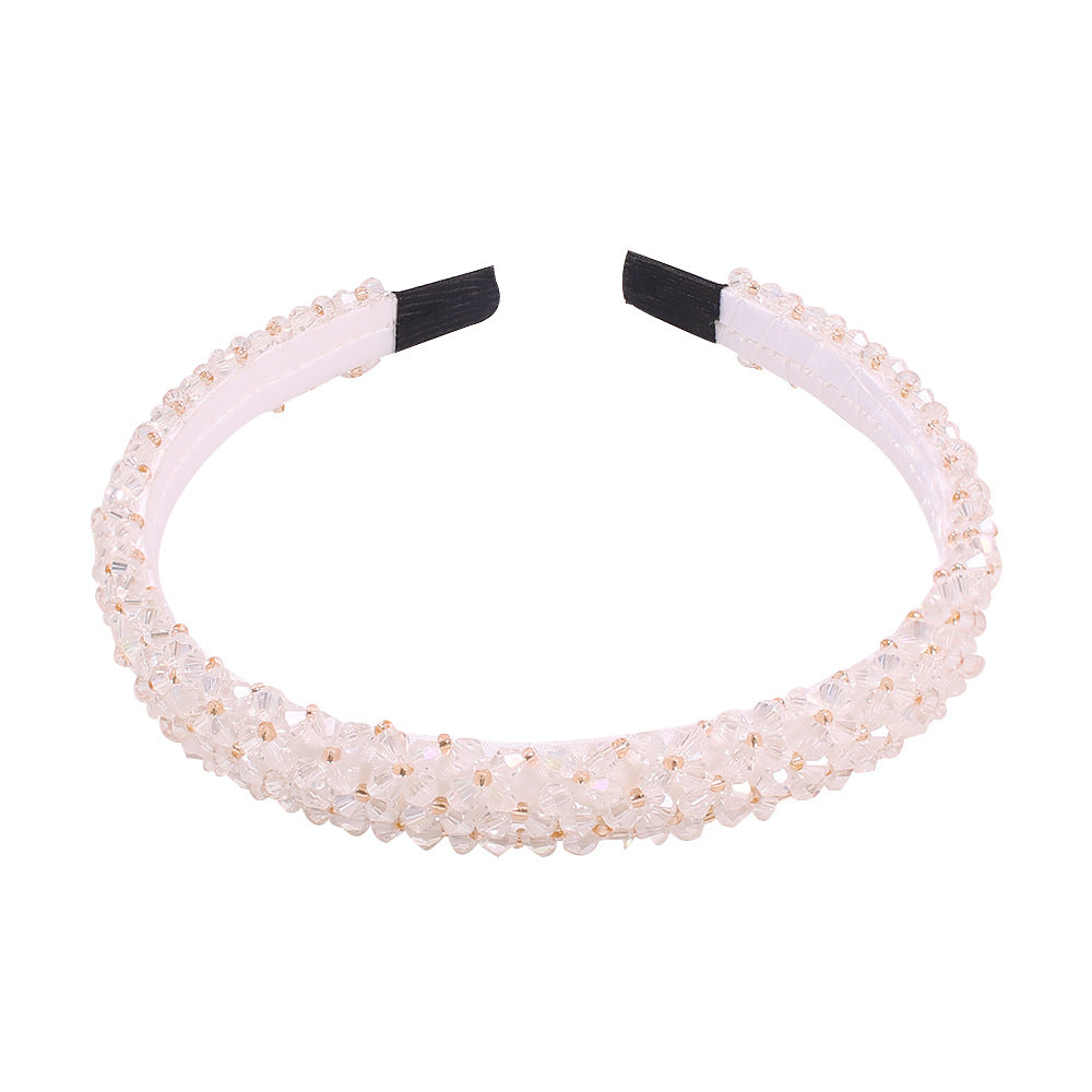 Strass Full Diamond Temperament Headband Mode Large bord baroque accès cheveux en cristal