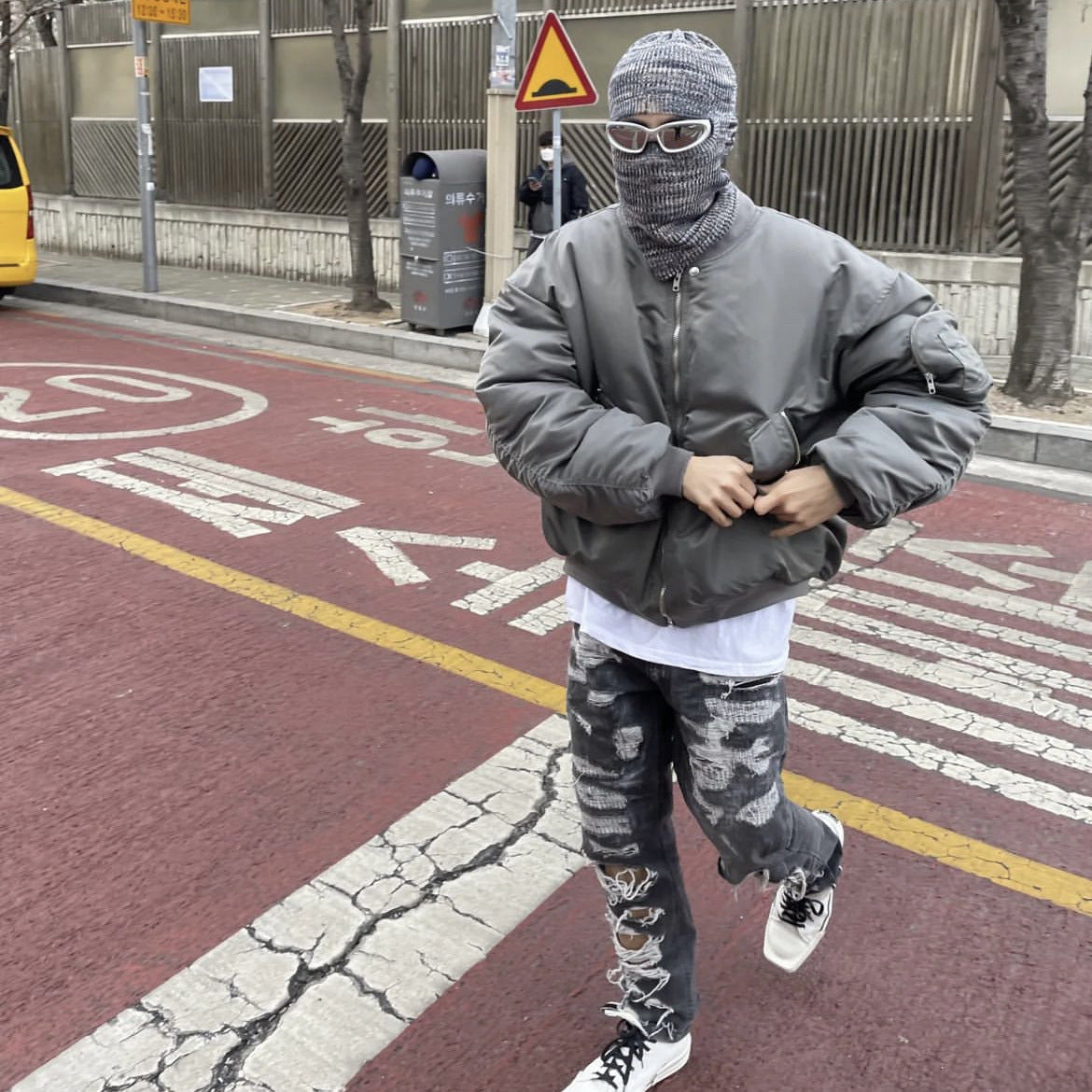 Veste Bomber de style américain, à la rue, en cuir mince, en couleur solide