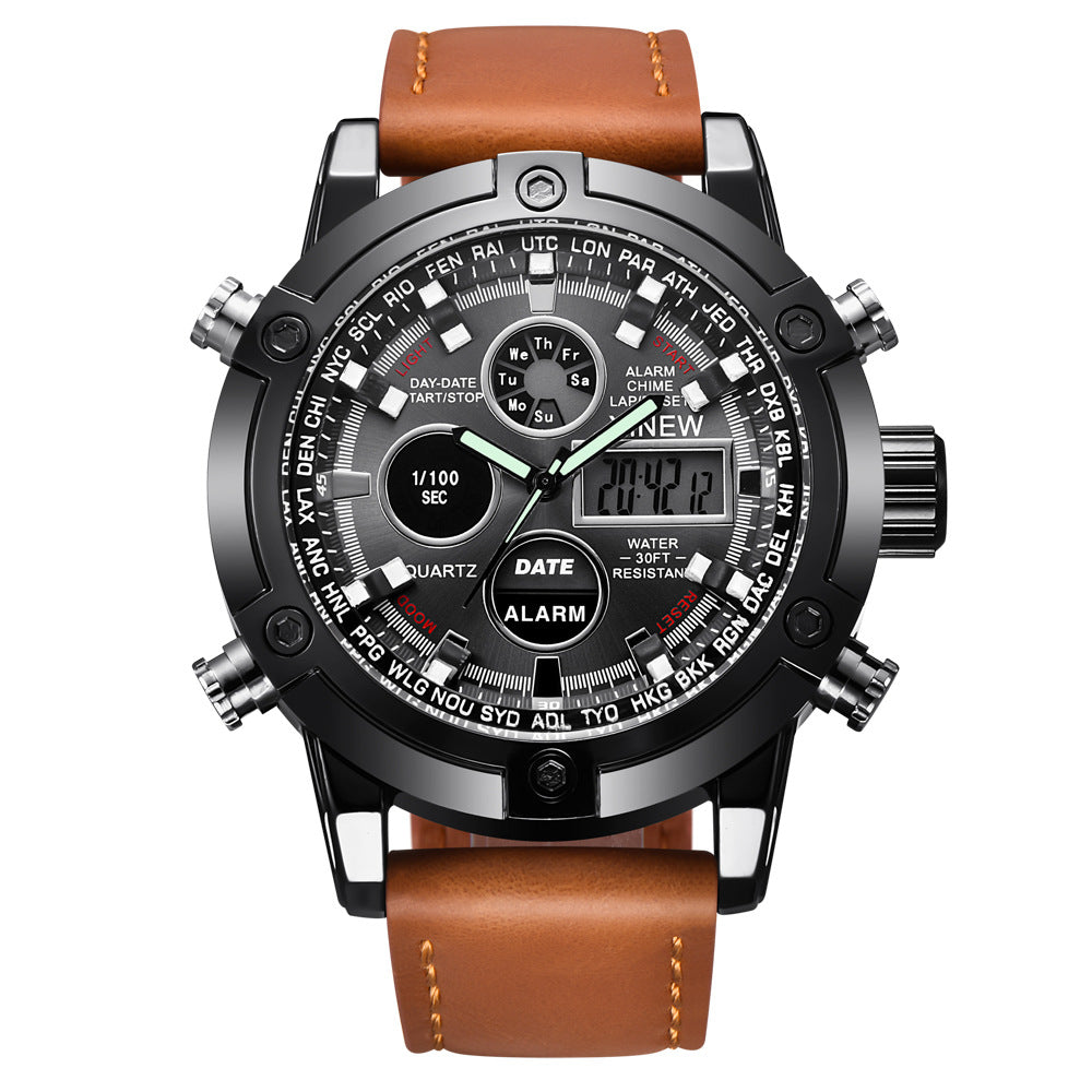Montre de ceinture de mode multifonctionnelle pour hommes