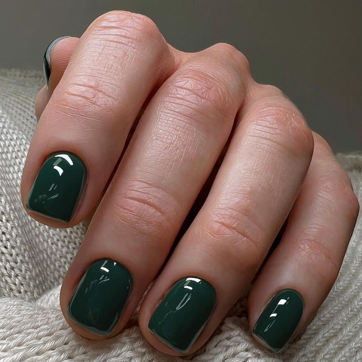 Solide-couleur Short-style Hand made Wearable Nails