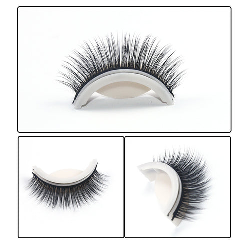 1 paire autocollant cils réutilisables 3D faux cils facile à porter et supprimer Curly Stic