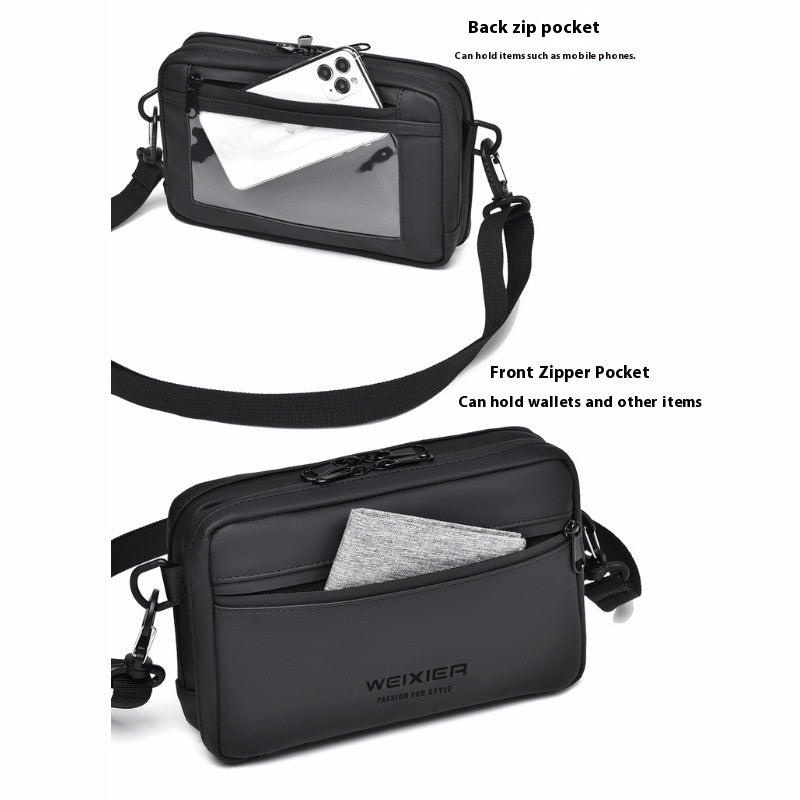Simple homme de mode en plein air sac de messager occasionnel