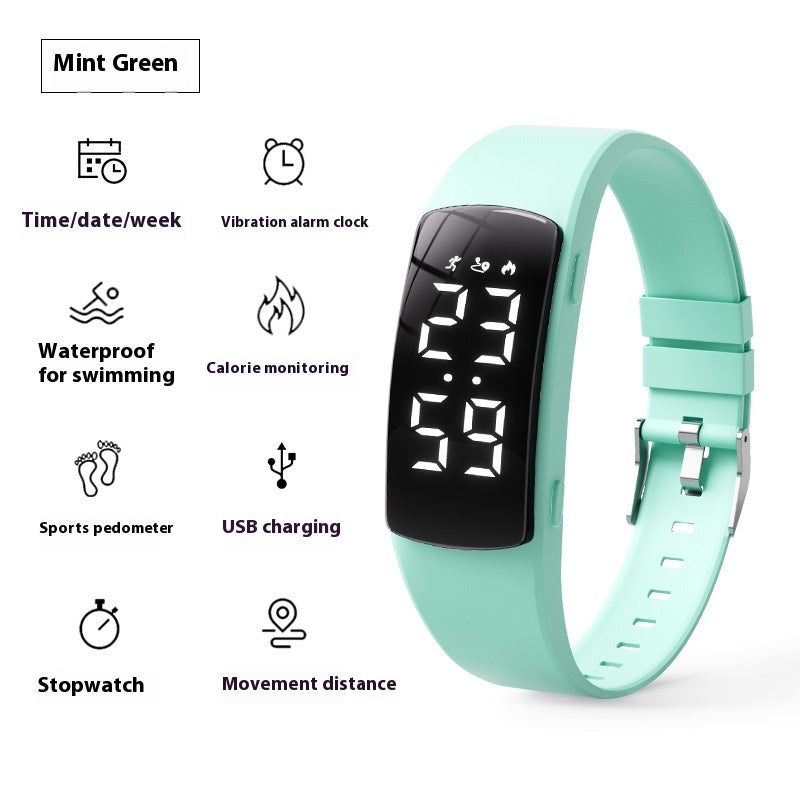 Horloge d'alarme de vibration Smart Waterproof Montre électronique