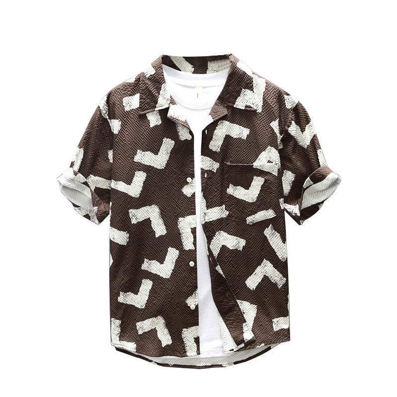 Chemise à manches courtes pour homme