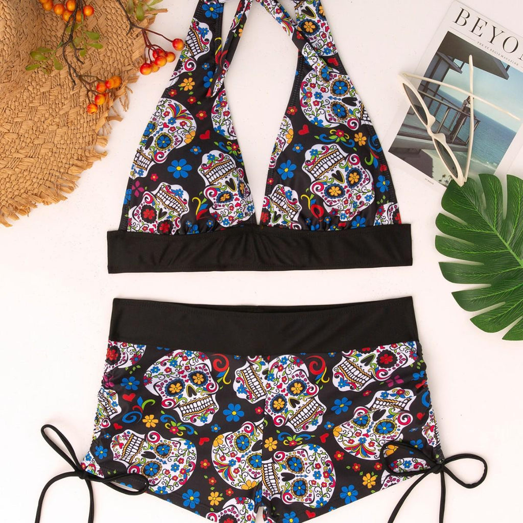 Été Arrivée Habillement bikini deux pièces style Halter