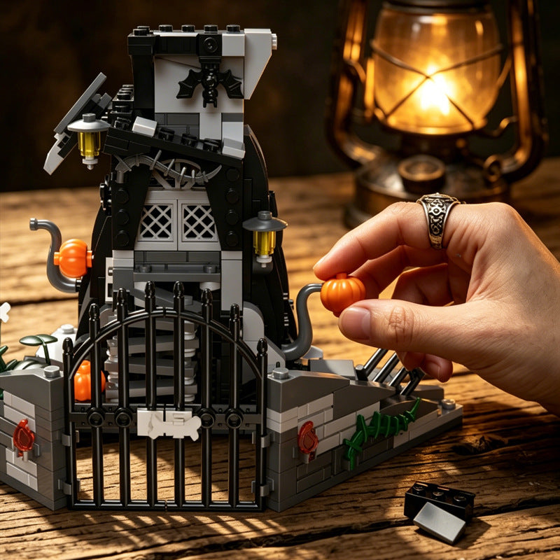 Ghost House Building Block Assemblage Modèle Jouet