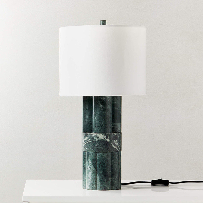 Lampe de table moderne simple de marbre