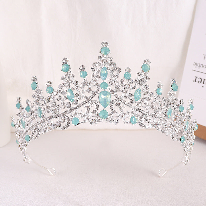 European And American Maridal Crown Baroque Style Élégant Strass Accessory