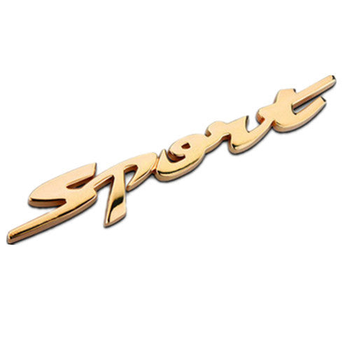 Personnalité métallique SPORTS TURBO Logo de voiture décorative