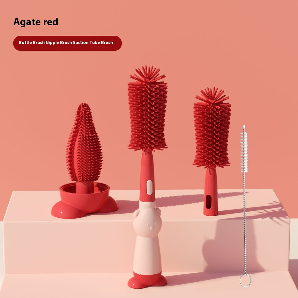 Brosse de robinet de nettoyage en silicone multifonctionnel