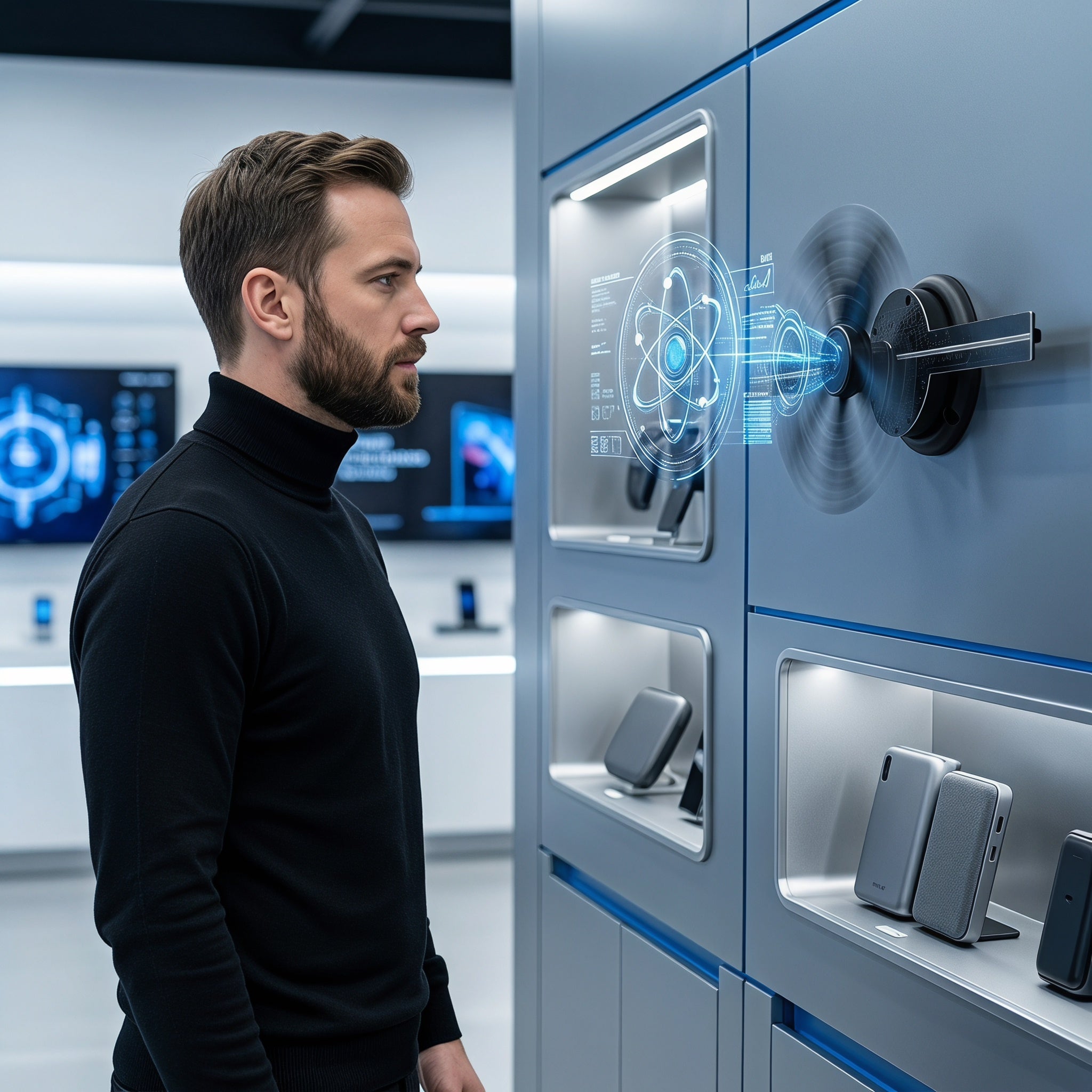 Wiilala 3D hologramme ventilateur 3D cercle App hologramme affichage publicitaire 224 lumières 11.81WiFi Ho