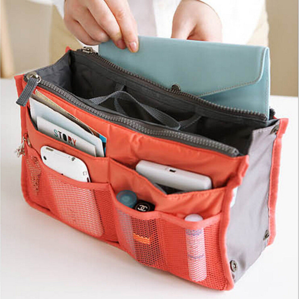 Sac de maquillage Rongbei à double fermeture éclair