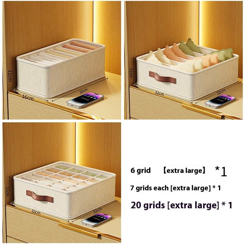 Maison multifonctionnelle Sous-vêtements Boîte de rangement Sous-vêtements Chambre Compartiment de tiroir