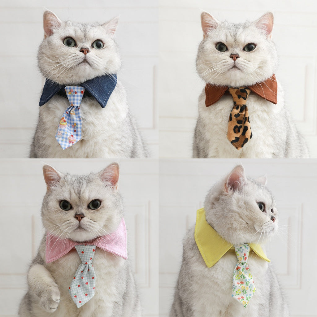 Collier mignon de chat de chat Bow en plusieurs styles