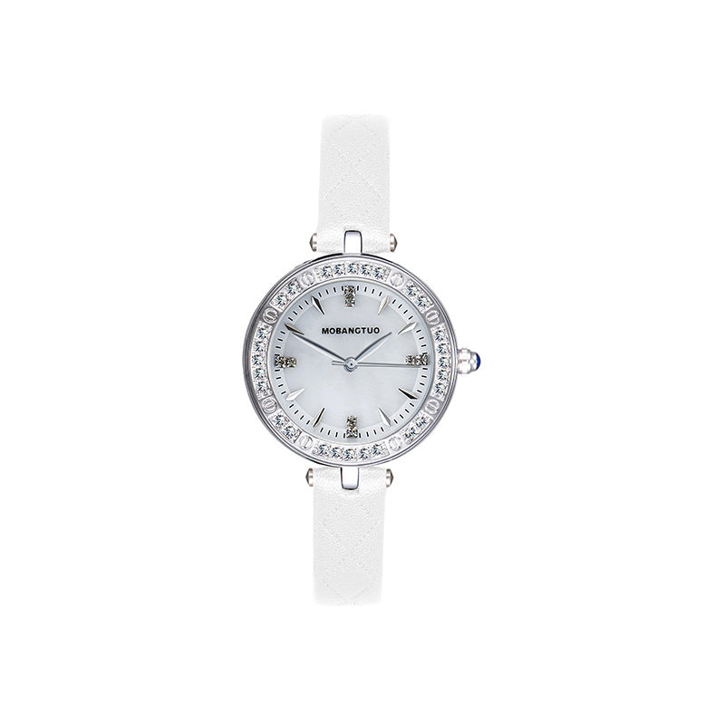 Montre haut de gamme imperméable pour femmes avec ceinture