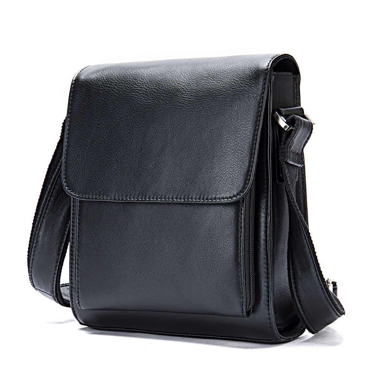 Véritable cuir homme Mode épaule Selle en cuir Crossbody Casual Messenger Bag