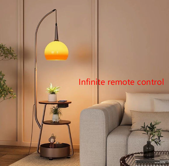 Lampadaire moderne et table de chevet avec une lumière de style Yuzu