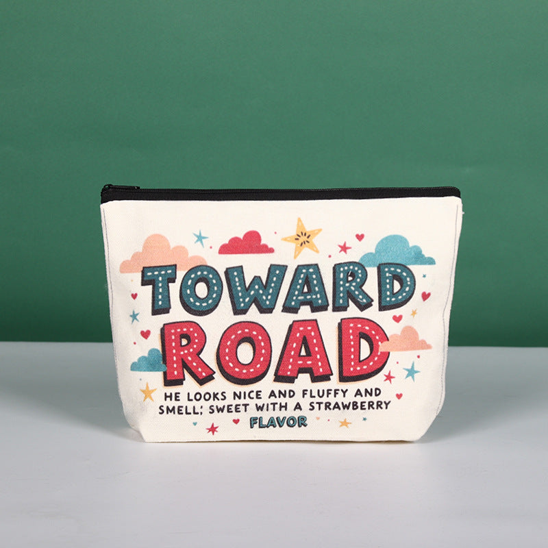 Personnalisable Toile Crayon Cas Toile Wallet Cosmétique Organisateur Direct