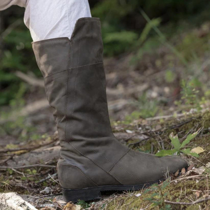 Bottes à bout rond pour hommes