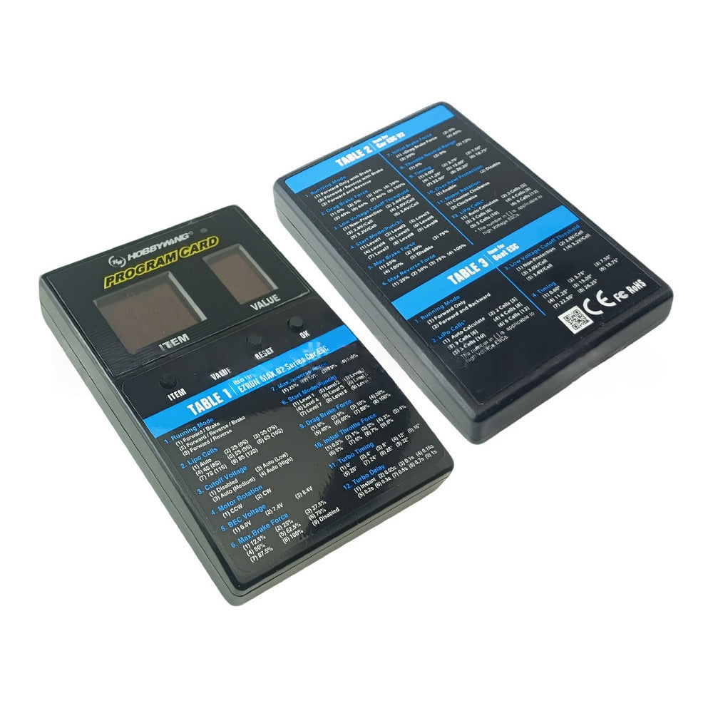 Paramètres ESC pour les avions de camions et les cartes de programmation de course cool