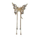 Mode femme Tempérament Bow Tassel Grab Clip