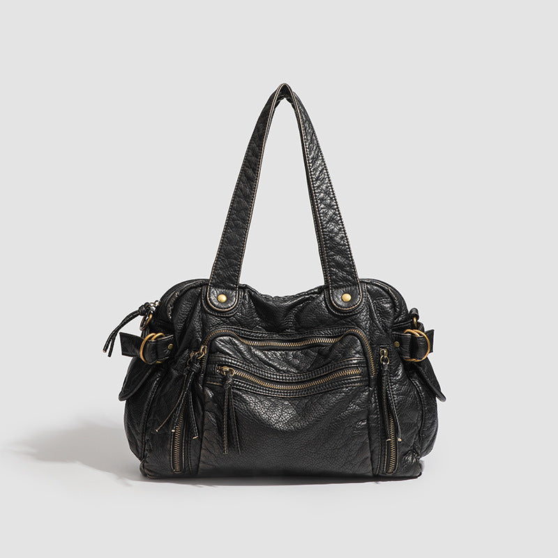 Sac de Messenger d'épaule féminine Retro Biker