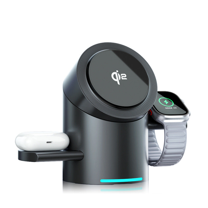 Three-in-one magnetic wireless charger bracket