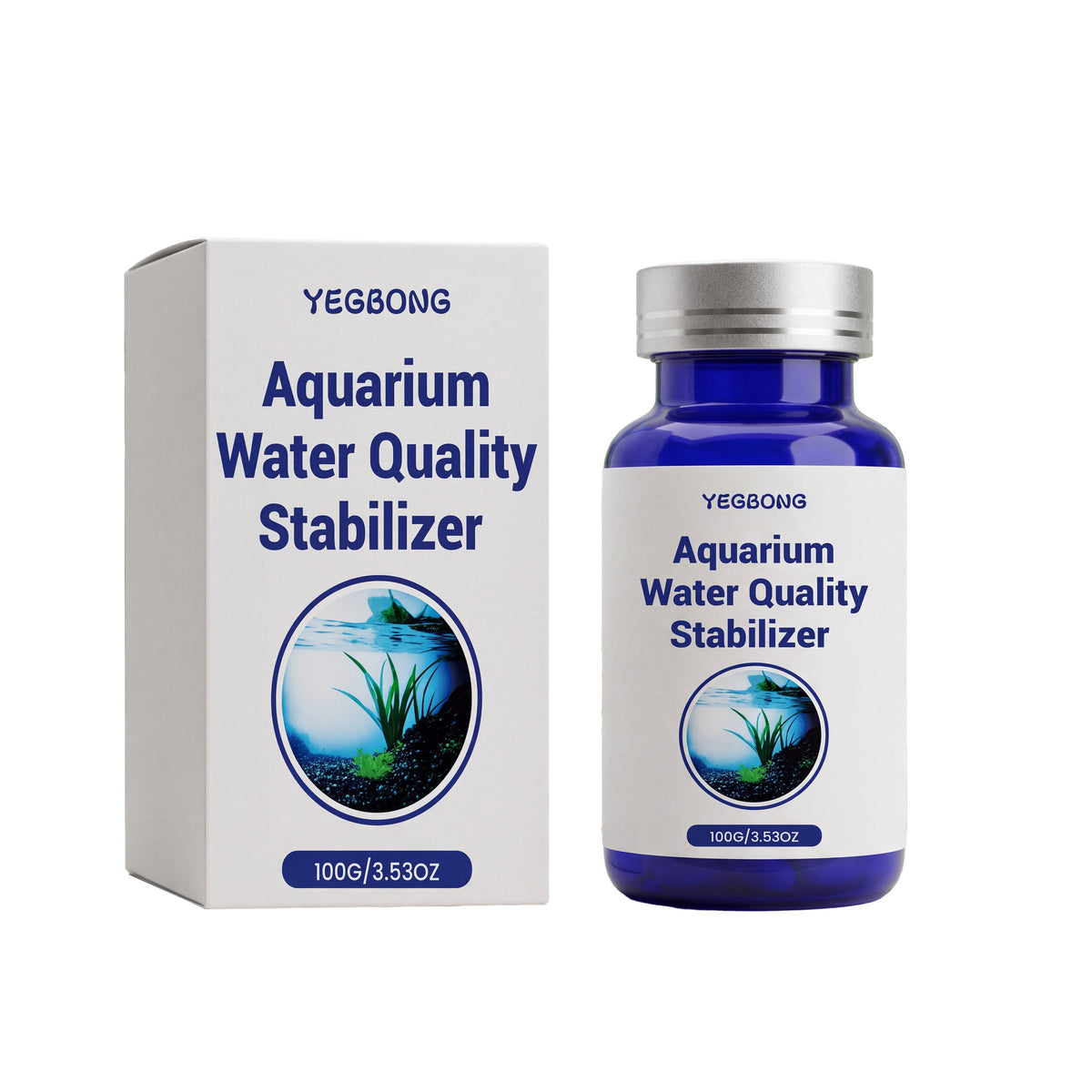 Eggbong Aquarium Qualité de l'eau Stabilisant Clair Qualité de l'eau Réservoir de poisson Purificateur d'eau Dai