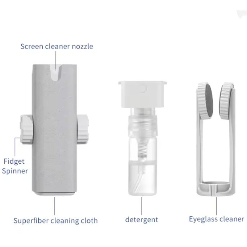 5-en-1 Kit de nettoyage de lunettes multi-fonctions