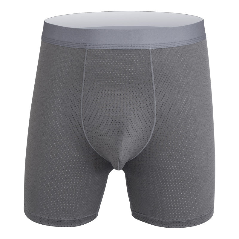 Boxers allongés hommes Respirant Mesh Sous-vêtements Sports