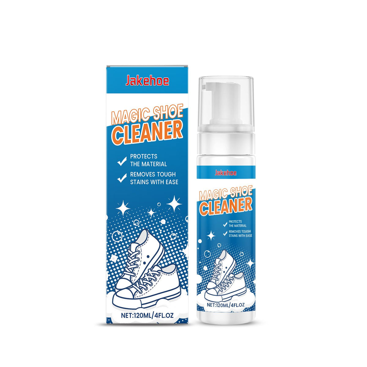 JAKEHOE Nettoyeur de chaussures en mousse
